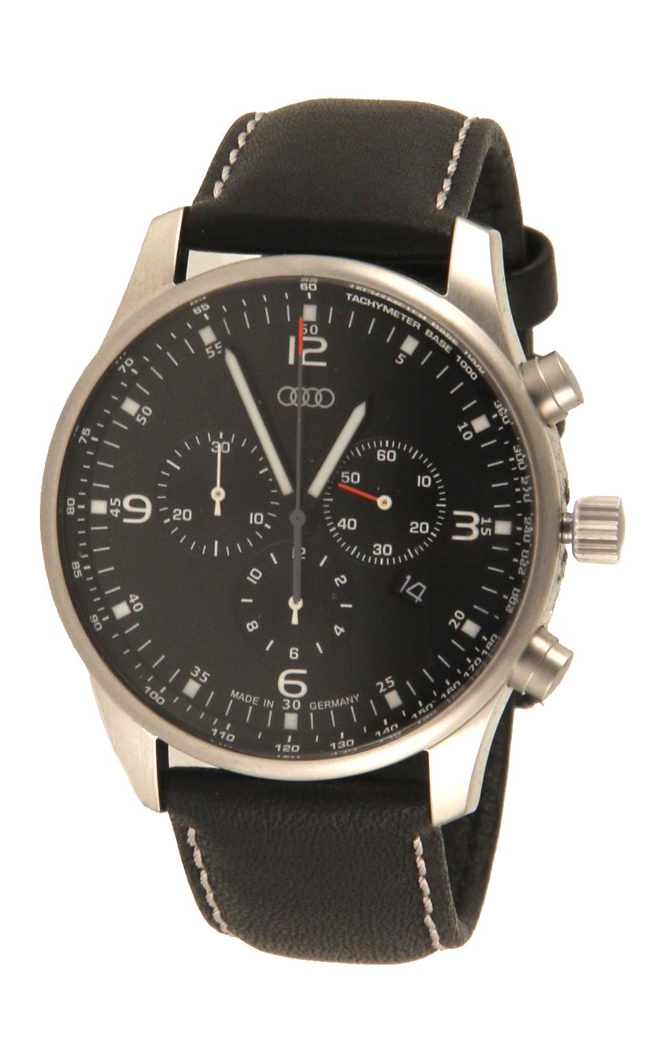 ACMJ992 - Chronograph Watch. Movement, Swiss, Black - Genuine Audi ...