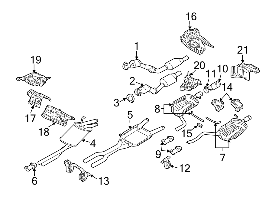 Audi A4 Exhaust System Diagram