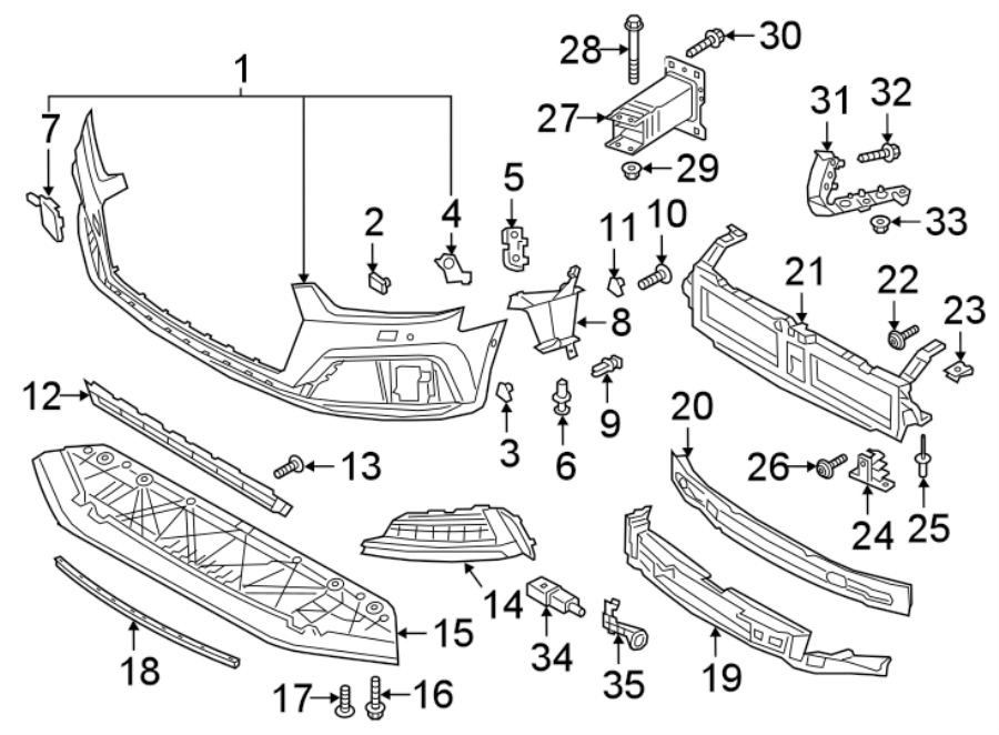 2019 Audi S5 Bumper Cover 8w6807065ggru Genuine Audi Part