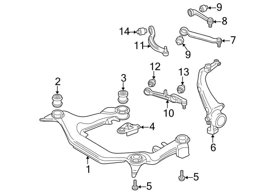 2019 Audi A8 Suspension Control Arm Front Lower 4b3407151k Genuine Audi Part 2232