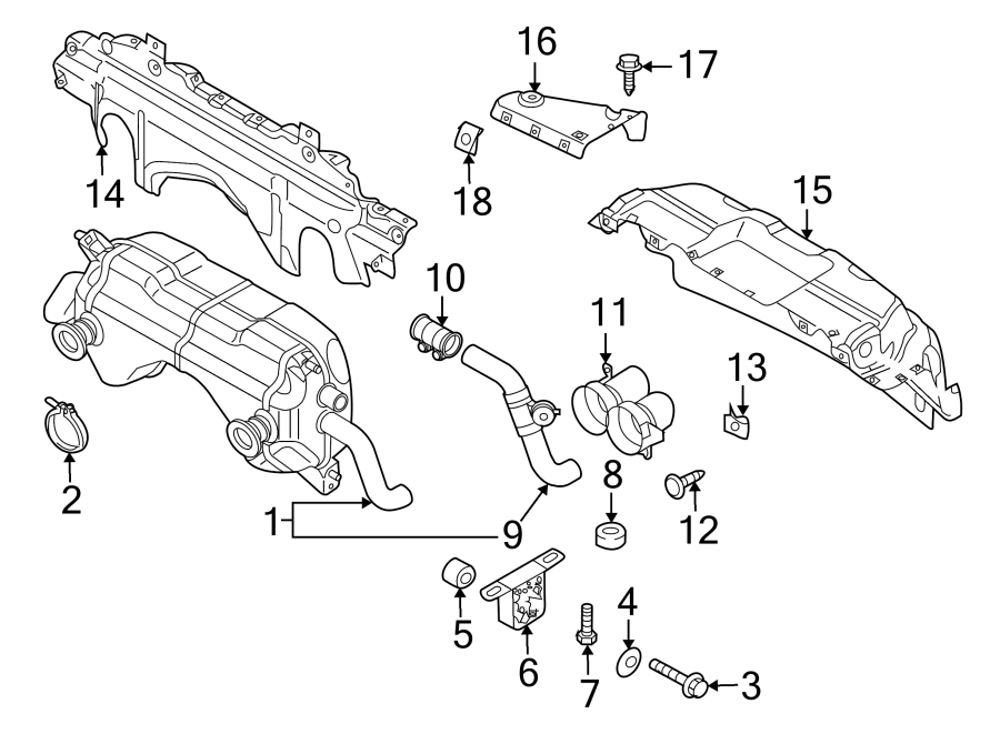 2008 Audi R8 Shield. Heat. (Rear) - 420825709B - Genuine Audi Part