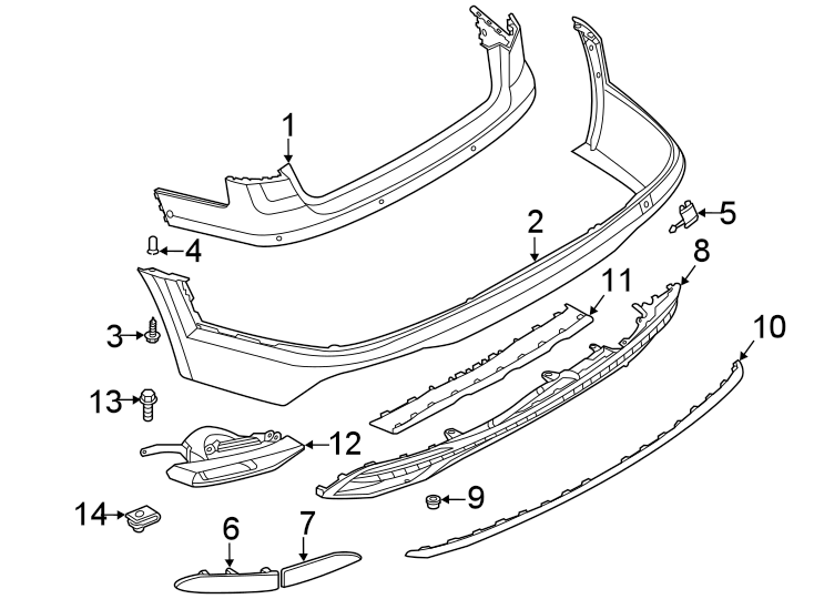 8w0853551d3q7 - Trim. Molding - Genuine Audi Part